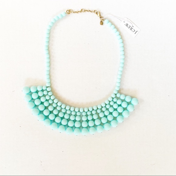 J. Crew Factory Jewelry - J Crew Factory Aqua beaded statement necklace